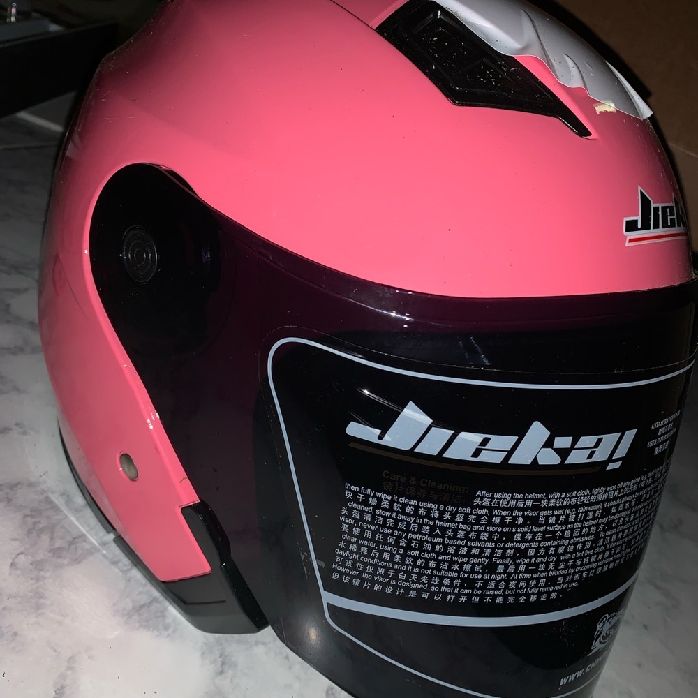 Pink Motorcycle Helmet